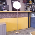 Flower Shade White and Chrome 5 ft Floor Lamp
